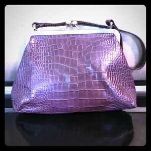 Vintage Nine West, Purple Croc Embossed Purse